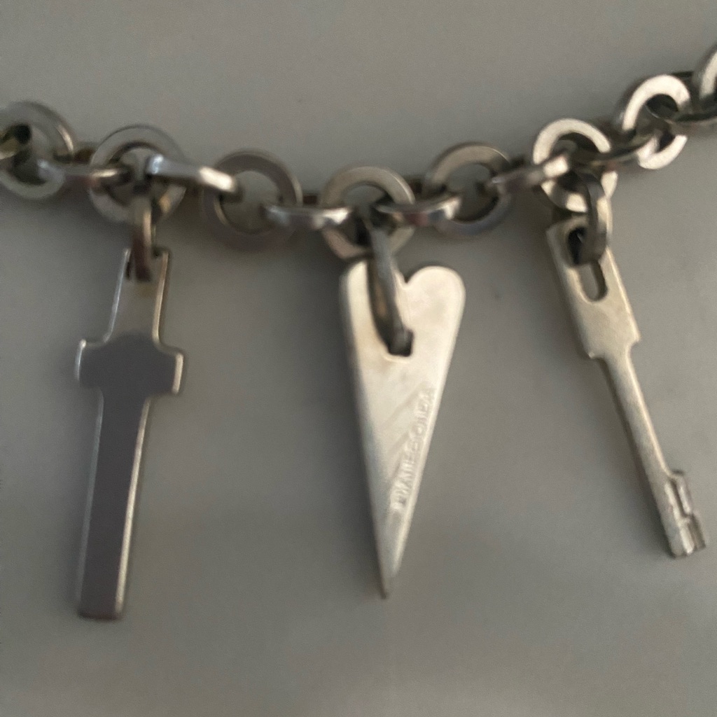 Vintage Pianegonda Sterling Silver Charm Bracelet